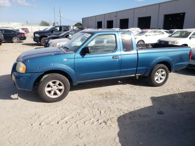 1N6DD26S81C381510 - 2001 NISSAN FRONTIER KING CAB XE BLUE photo 1