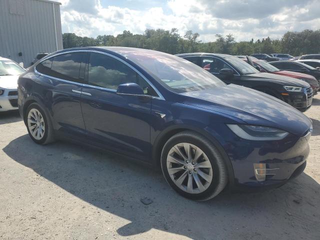 5YJXCBE24HF057715 - 2017 TESLA MODEL X BLUE photo 4