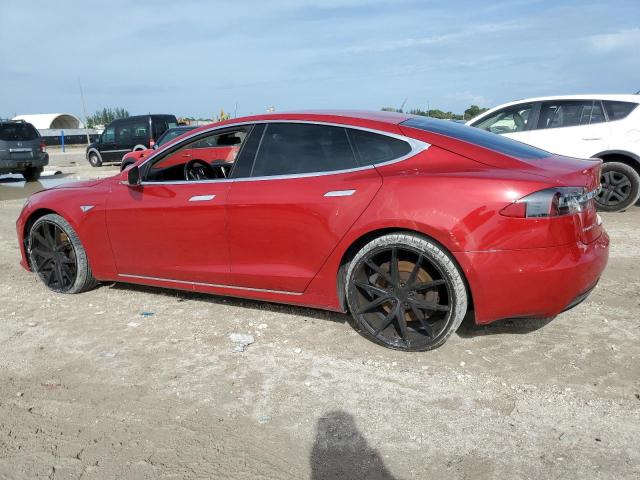 5YJSA1E18GF145151 - 2016 TESLA MODEL S 红色 照片 2