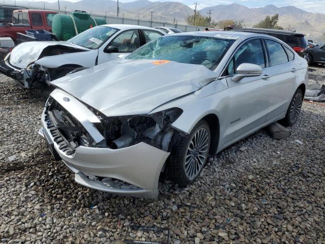 3FA6P0RU1JR192242 - 2018 FORD FUSION TITANIUM/PLATINUM HEV SILVER photo 1