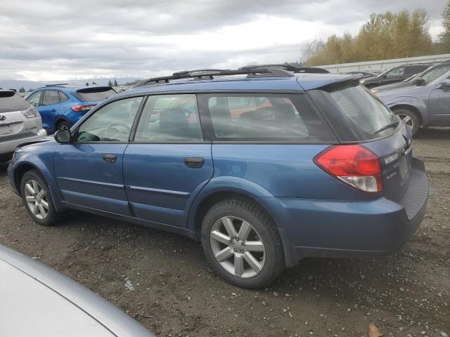 4S4BP61C187362594 - 2008 SUBARU OUTBACK 2.5I BLUE photo 2