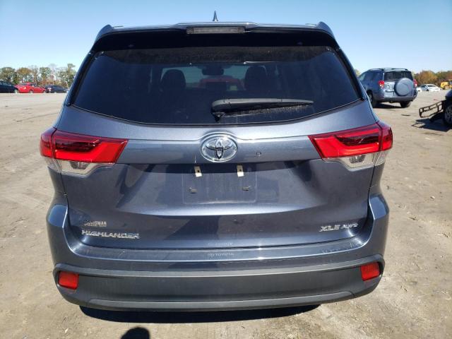 5TDJZRFH3KS729069 - 2019 TOYOTA HIGHLANDER SE BLUE photo 6