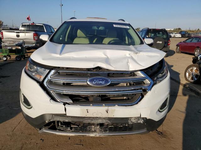 2FMTK4J88FBB62142 - 2015 FORD EDGE SEL WHITE photo 5