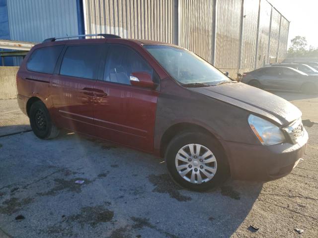 KNDMG4C78B6410543 - 2011 KIA SEDONA LX MAROON photo 4