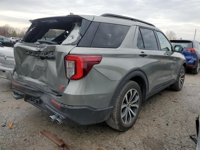 1FM5K8GC5LGB63832 - 2020 FORD EXPLORER ST GREEN photo 3