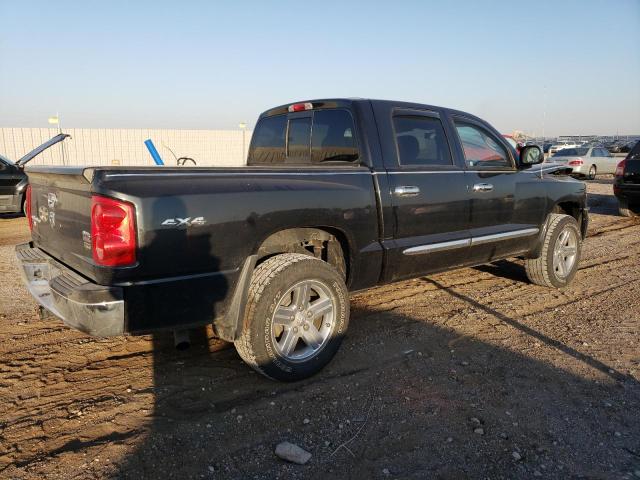 1D7HW58N78S602804 - 2008 DODGE DAKOTA QUAD LARAMIE BLACK photo 3