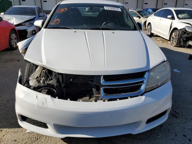 1C3CDZCB2CN213966 - 2012 DODGE AVENGER SXT WHITE photo 5