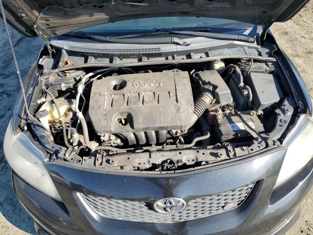 2T1BU4EE7AC528828 - 2010 TOYOTA COROLLA BASE BLACK photo 11