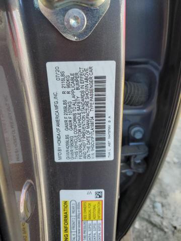 1HGCV1F17LA108734 - 2020 HONDA ACCORD LX CHARCOAL photo 12