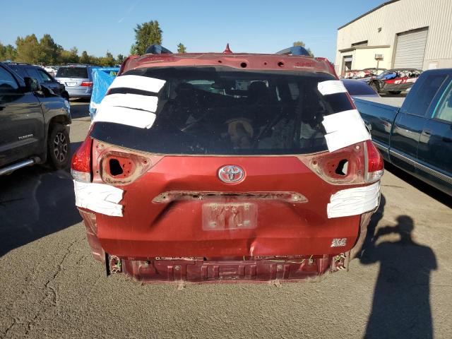 5TDDK3DC1CS046973 - 2012 TOYOTA SIENNA XLE RED photo 6