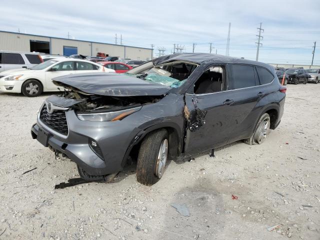 5TDZZRAHXMS065916 - 2021 TOYOTA HIGHLANDER L GRAY photo 1