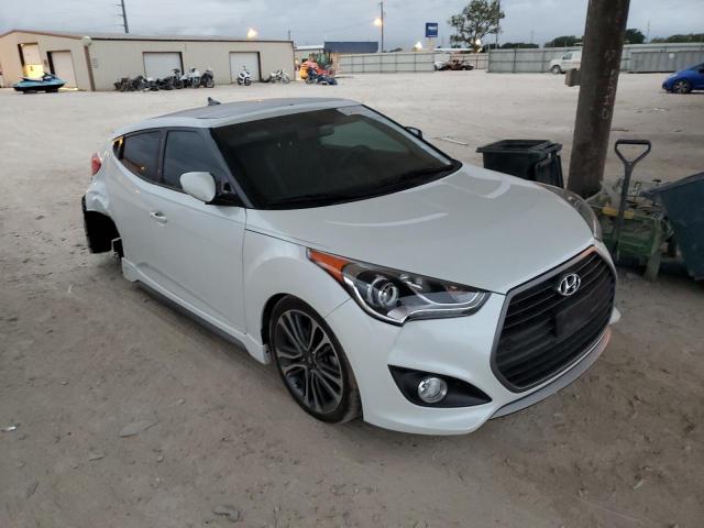 KMHTC6AE8GU294120 - 2016 HYUNDAI VELOSTER TURBO WHITE photo 4