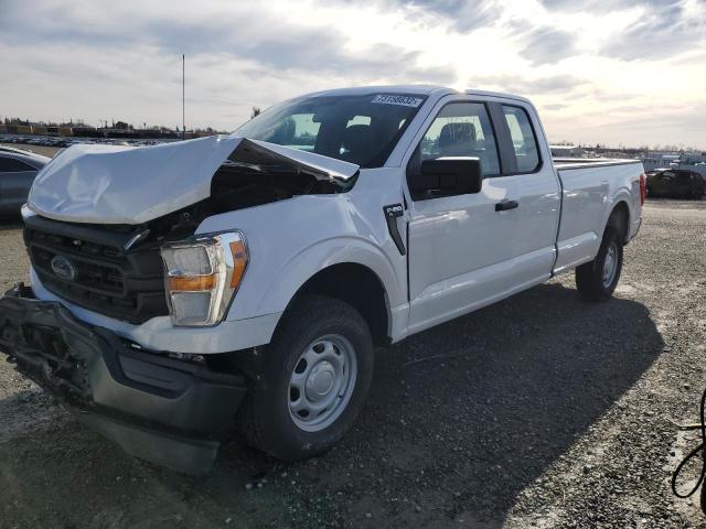 1FTFX1E83MKE54652 - 2021 FORD F150 SUPER CAB WHITE photo 1