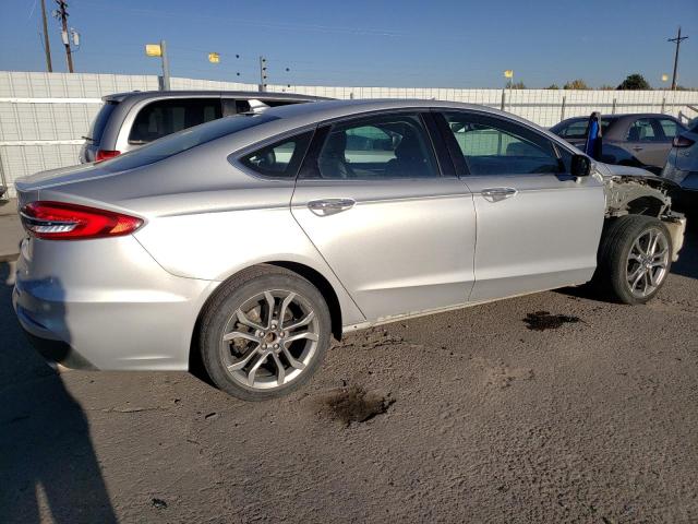 3FA6P0CDXKR150663 - 2019 FORD FUSION SEL SILVER photo 3