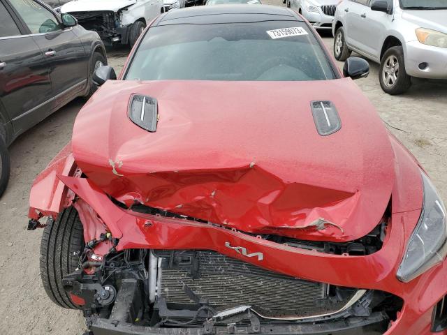 KNAE55LC5P6127650 - 2023 KIA STINGER GT2 RED photo 11