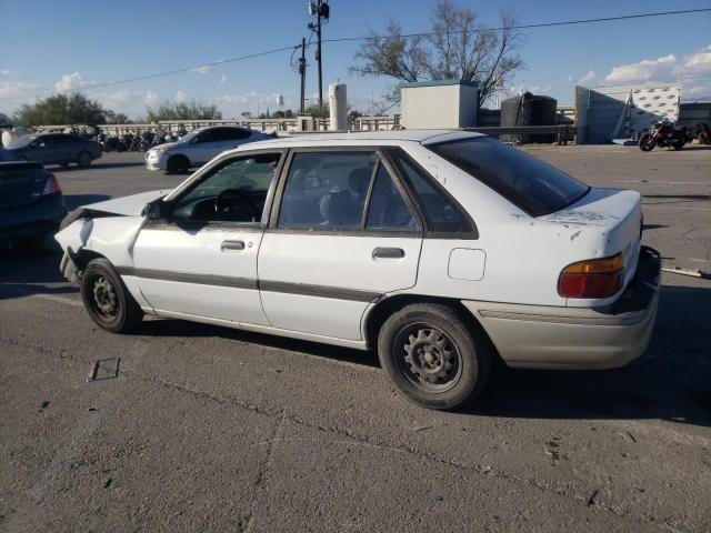 1FAPP14J0MW235266 - 1991 FORD ESCORT LX WHITE photo 2