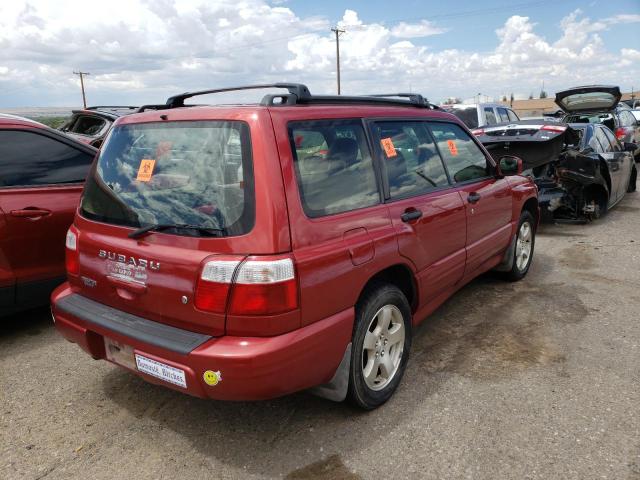 JF1SF656X2H738311 - 2002 SUBARU FORESTER S RED photo 4
