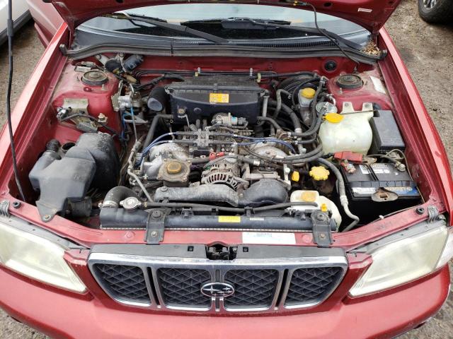 JF1SF656X2H738311 - 2002 SUBARU FORESTER S RED photo 7