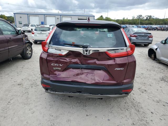 2HKRW6H3XHH207503 - 2017 HONDA CR-V LX MAROON photo 6