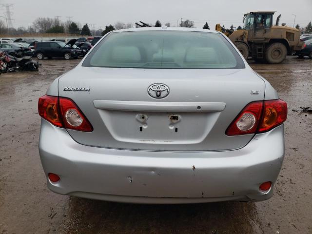 JTDBL40E49J026062 - 2009 TOYOTA COROLLA BASE SILVER photo 6