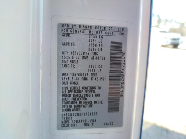 3N63M0ZN2FK731690 - 2015 CHEVROLET CITY EXPRE LT 白色 照片 13