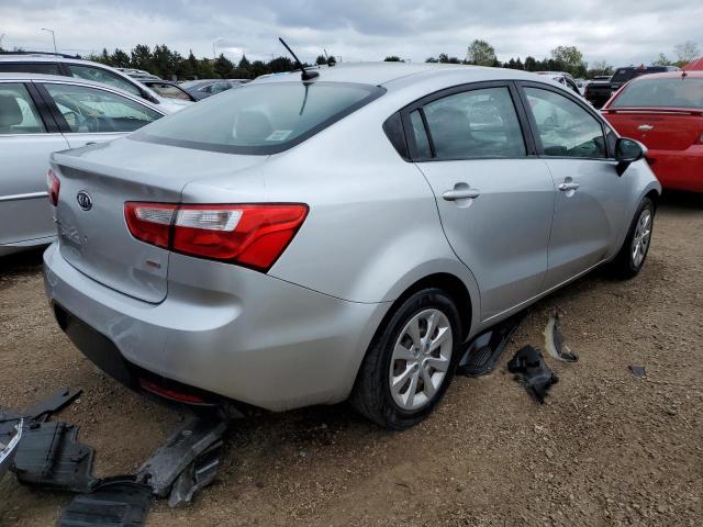 KNADM4A33C6075957 - 2012 KIA RIO LX SILVER photo 3