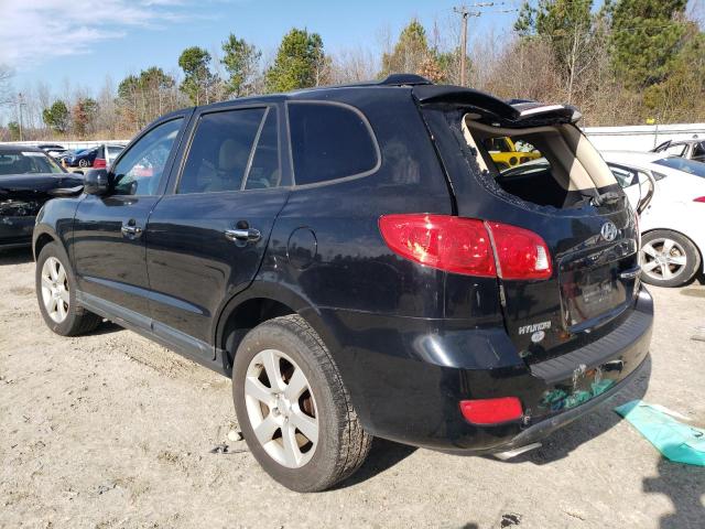 5NMSH13E78H169474 - 2008 HYUNDAI SANTA FE SE BLACK photo 2