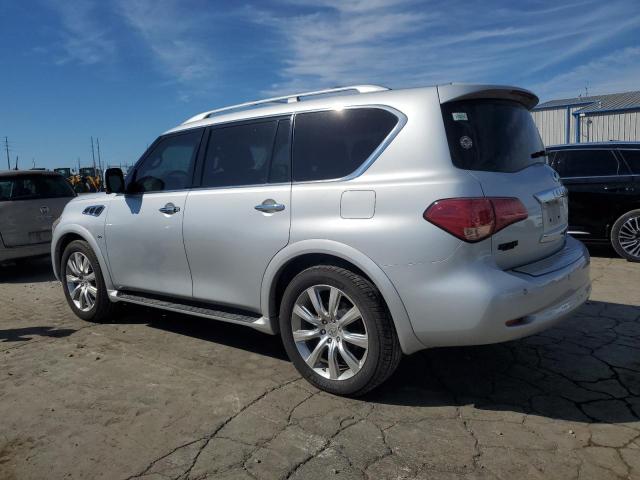 JN8AZ2NC1E9352813 - 2014 INFINITI QX80 SILVER photo 2