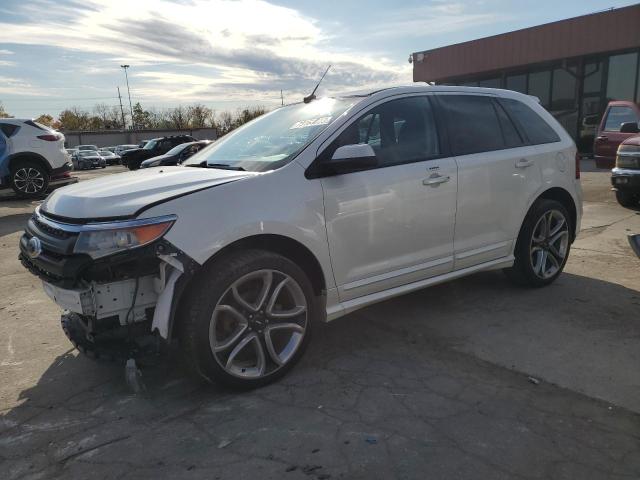 2FMDK4AK7DBC21324 - 2013 FORD EDGE SPORT WHITE photo 1