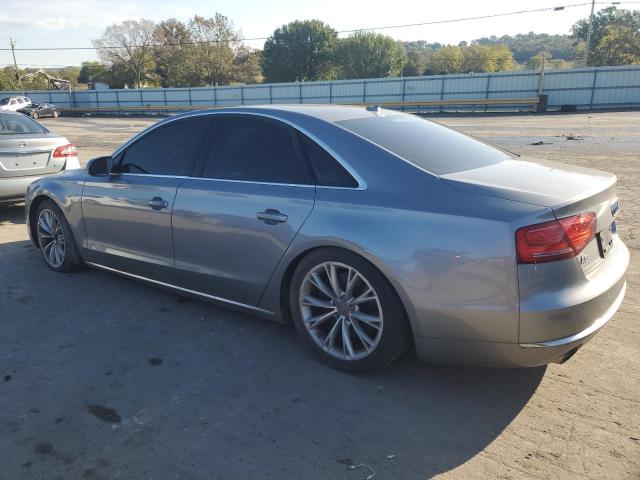 WAUAVAFD1BN021187 - 2011 AUDI A8 QUATTRO GRAY photo 2