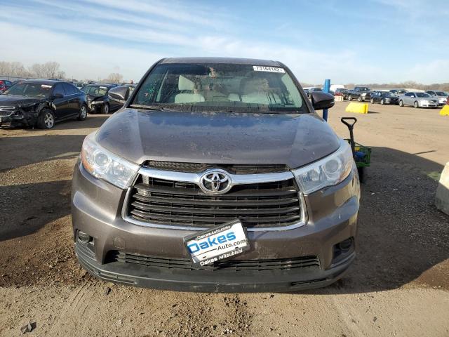 5TDZKRFHXGS165290 - 2016 TOYOTA HIGHLANDER LE BROWN photo 5