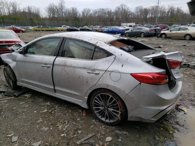 KMHD04LBXHU366683 - 2017 HYUNDAI ELANTRA SPORT SILVER photo 2