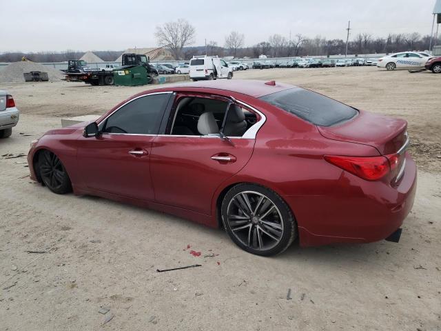 JN1BV7AP1EM674031 - 2014 INFINITI Q50 BASE MAROON photo 2