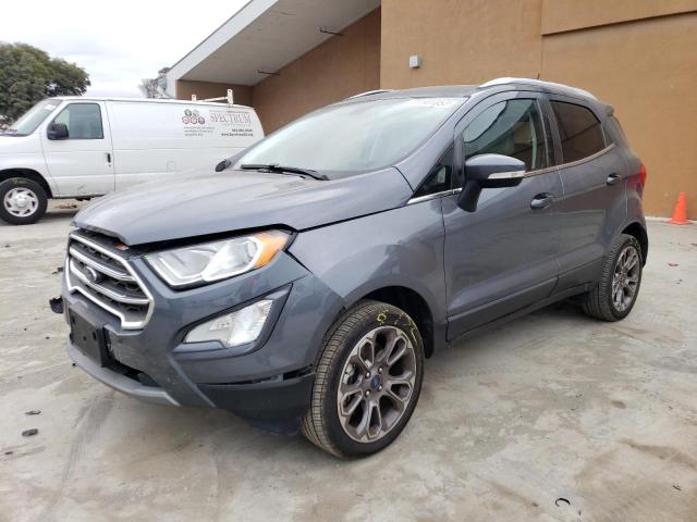 MAJ6P1WL4JC210653 - 2018 FORD ECOSPORT TITANIUM GRAY photo 1