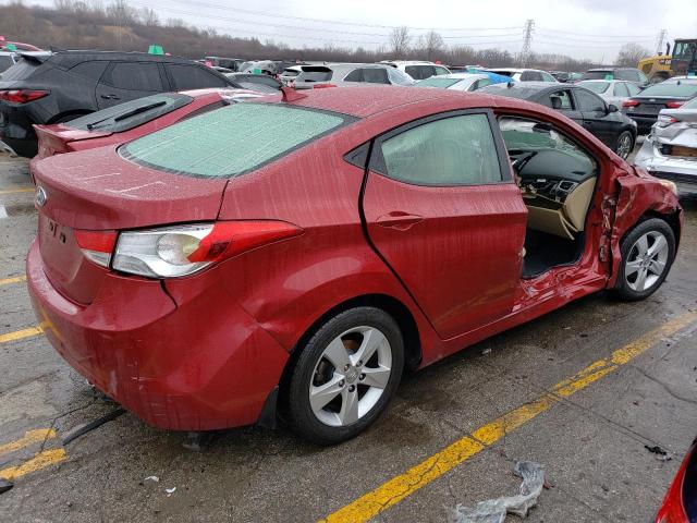 KMHDH4AE9CU368150 - 2012 HYUNDAI ELANTRA GLS RED photo 3