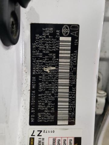 2T1KR32E76C587174 - 2006 TOYOTA COROLLA MA XR WHITE photo 12