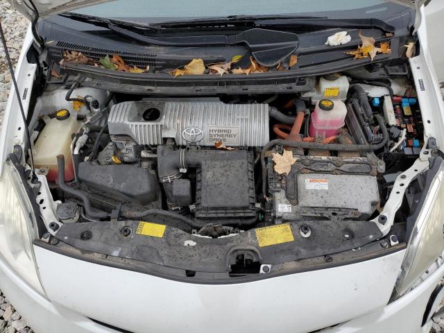 JTDKN3DU5C5471027 - 2012 TOYOTA PRIUS WHITE photo 11