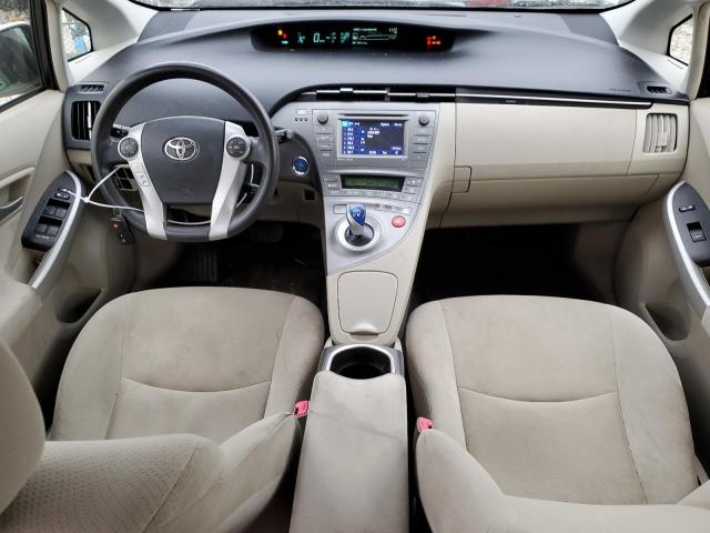 JTDKN3DU5C5471027 - 2012 TOYOTA PRIUS WHITE photo 8