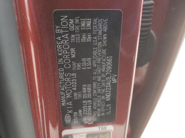 KNDJ23AU1L7090661 - 2020 KIA SOUL LX RED photo 13