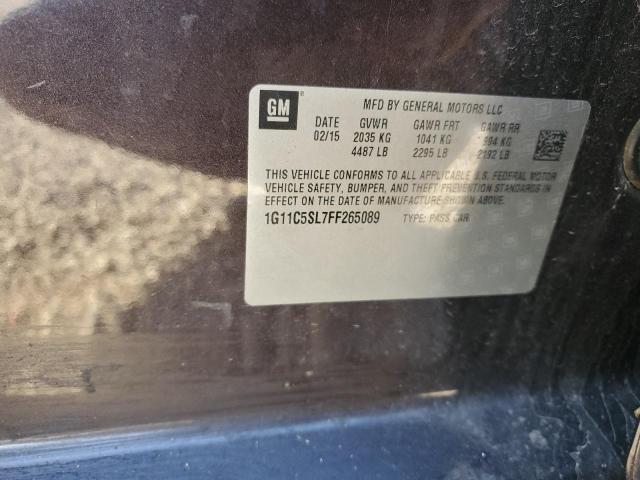 1G11C5SL7FF265089 - 2015 CHEVROLET MALIBU 1LT 紫色 照片 12