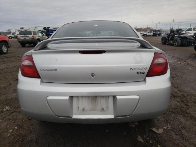 1B3ES56C04D628705 - 2004 DODGE NEON SXT SILVER photo 6