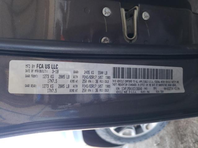 1C4PJMBX1KD136646 - 2019 JEEP CHEROKEE TRAILHAWK 灰色 照片 13