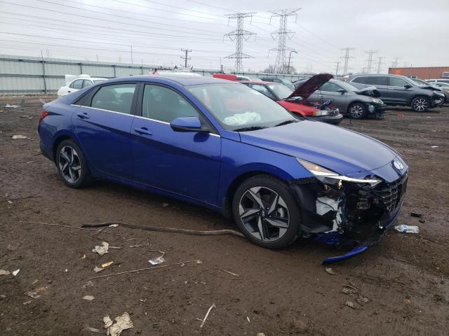 KMHLN4AG5NU301361 - 2022 HYUNDAI ELANTRA SEL BLUE photo 4