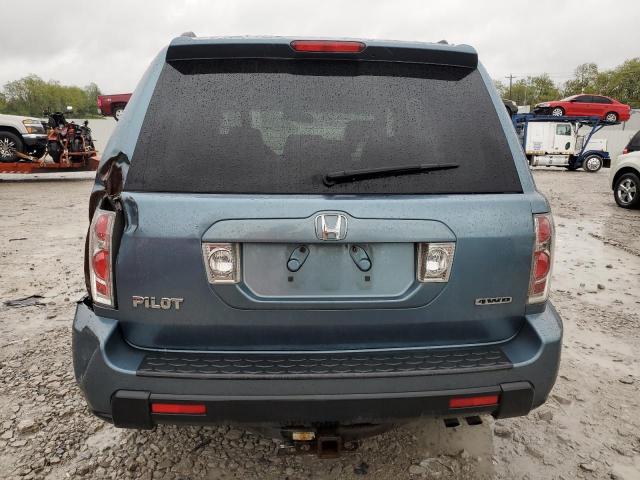 5FNYF18568B032276 - 2008 HONDA PILOT EXL BLUE photo 6