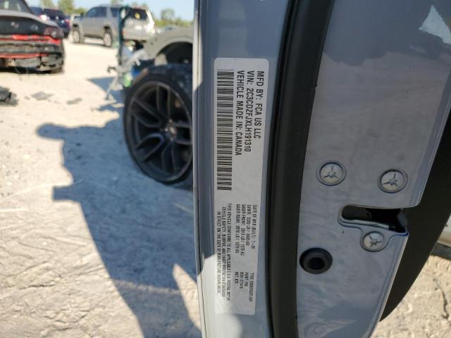 2C3CDZFJXLH191310 - 2020 DODGE CHALLENGER R/T SCAT PACK GRAY photo 13