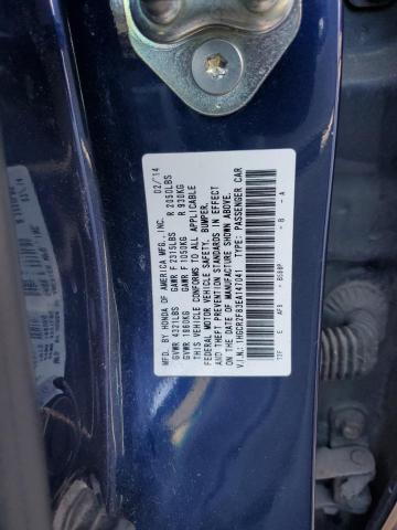 1HGCR2F83EA147041 - 2014 HONDA ACCORD EXL BLUE photo 13