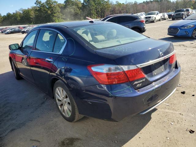 1HGCR2F83EA147041 - 2014 HONDA ACCORD EXL BLUE photo 2