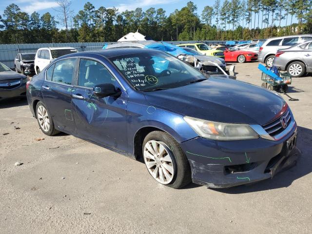 1HGCR2F83EA147041 - 2014 HONDA ACCORD EXL BLUE photo 4