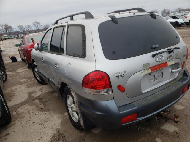 KM8SC73E75U941893 - 2005 HYUNDAI SANTA FE GLS SILVER photo 2