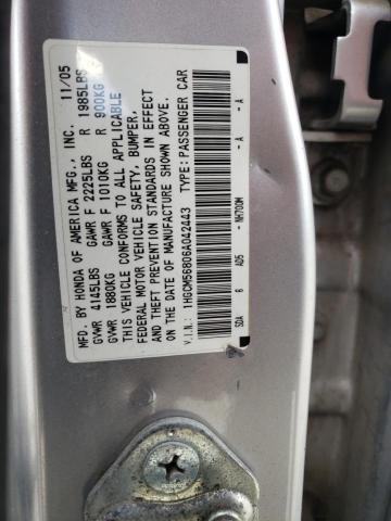 1HGCM56806A042443 - 2006 HONDA ACCORD EX SILVER photo 12